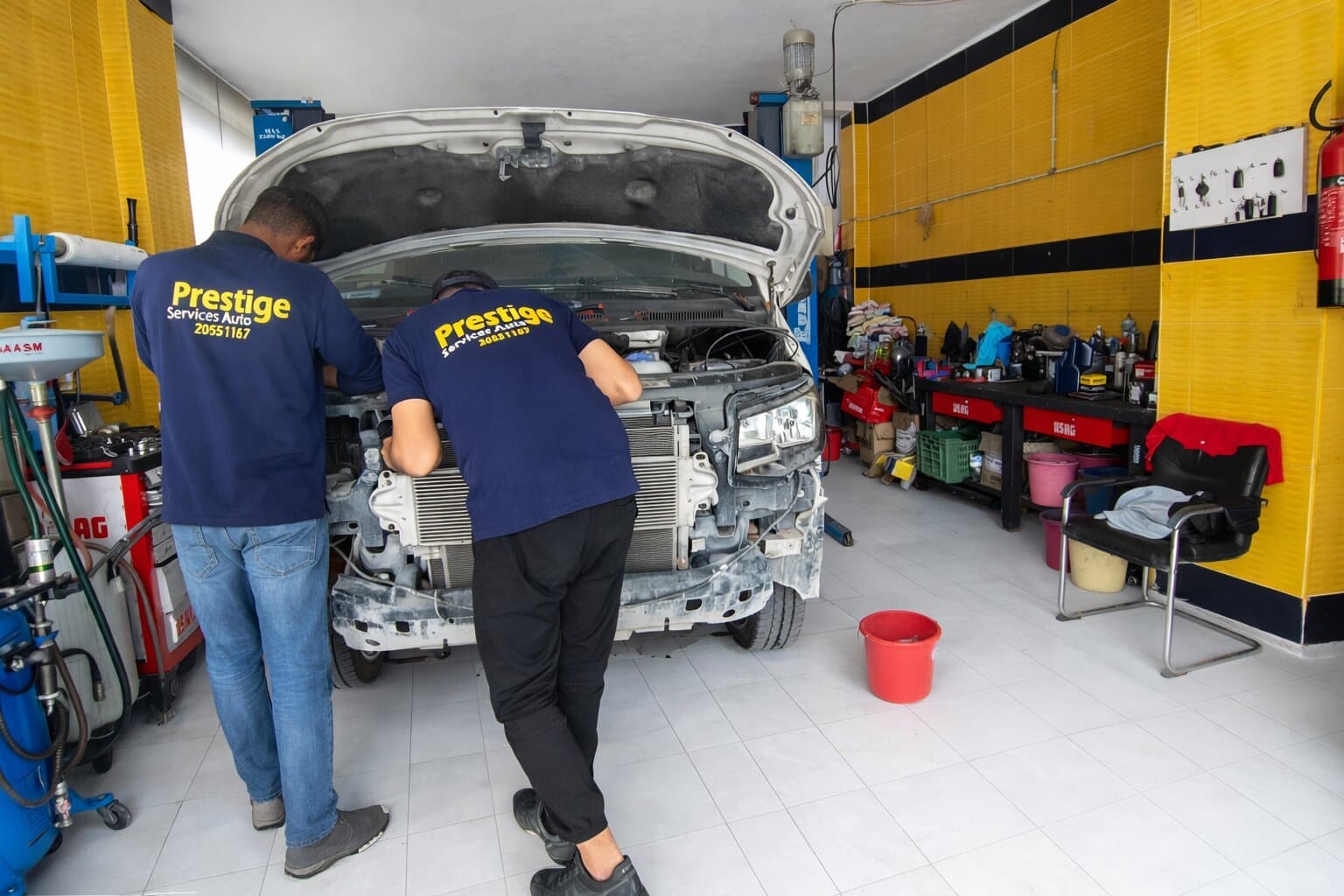 Intérieur du garage